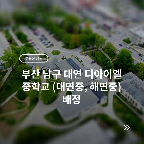 부산 남구 대연 디아이엘 중학교 (대연중, 해연중) 배정 3 부산 남구 대연 디아이엘 중학교 (대연중, 해연중) 배정